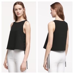 Rag and Bone Eliza Top with Lace-Up Sides